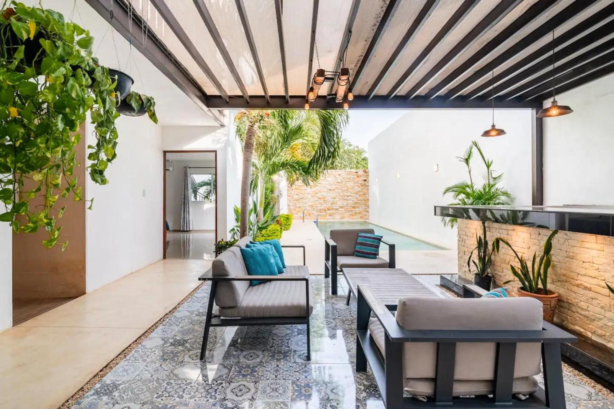 Villa Moderna Con Alberca, Gimnasio Y Cochera ميريدا المظهر الخارجي الصورة